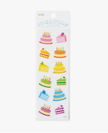 Stickiville Stickers - Birthday Cakes