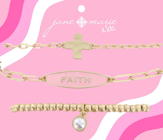 Faith Bracelet-Set of 3