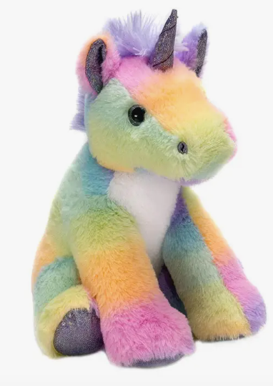 Stuffed Animal - Rainbow Sherbet Sitting Unicorn