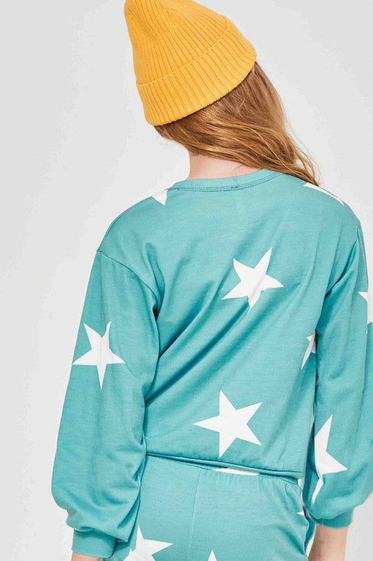 Kendall  Star Top - Teal