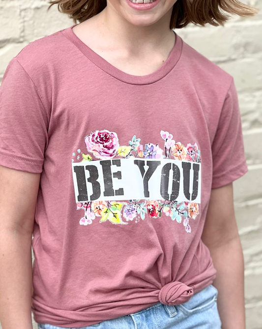 Graphic Tee - Be You Floral