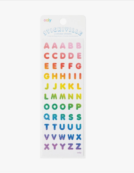Stickiville Stickers - Rainbow Letters