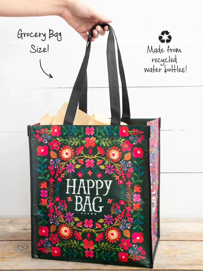 XL Happy Bag - Red Floral