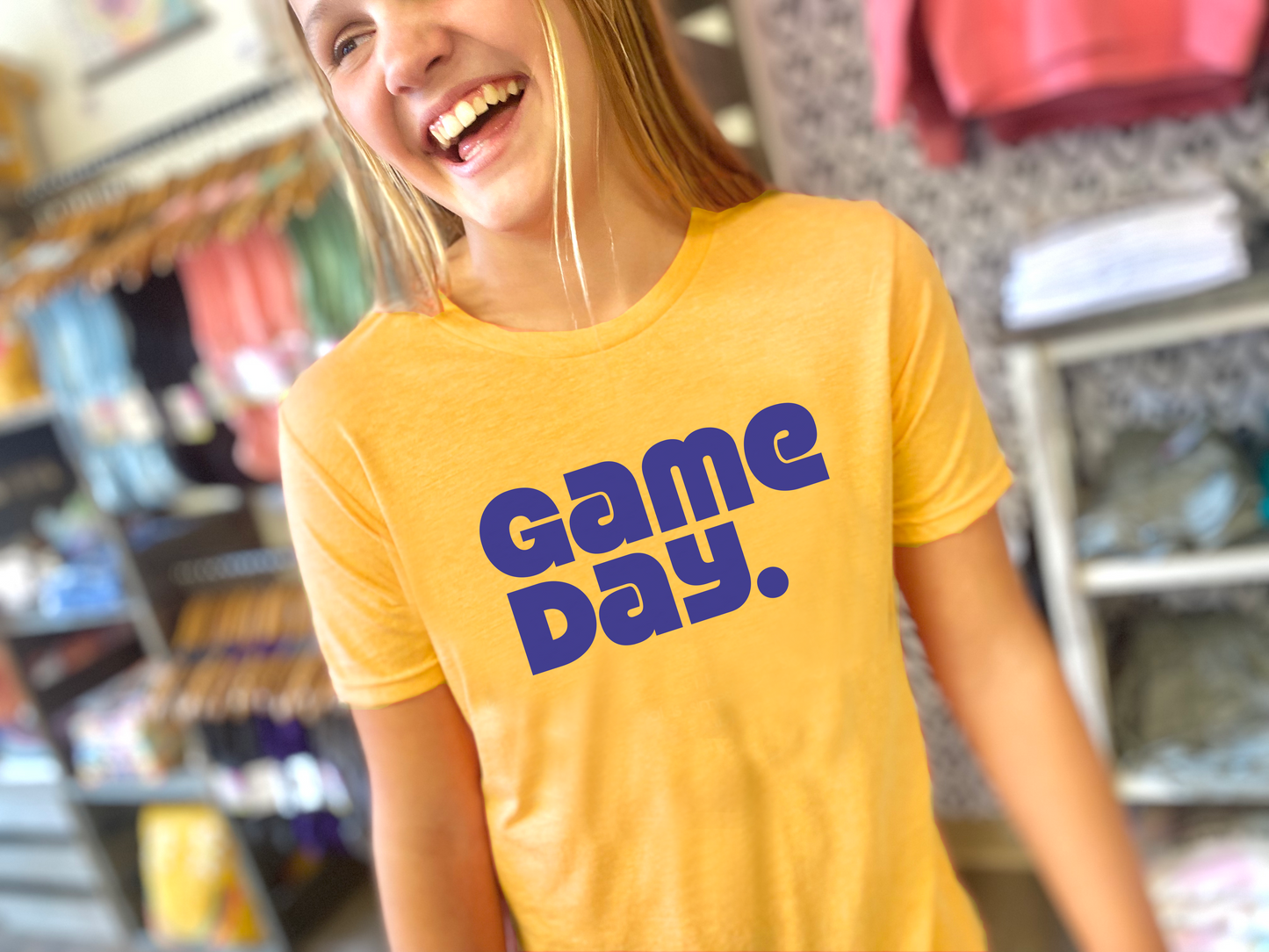Graphic Tee - Game Day Gold/Blue