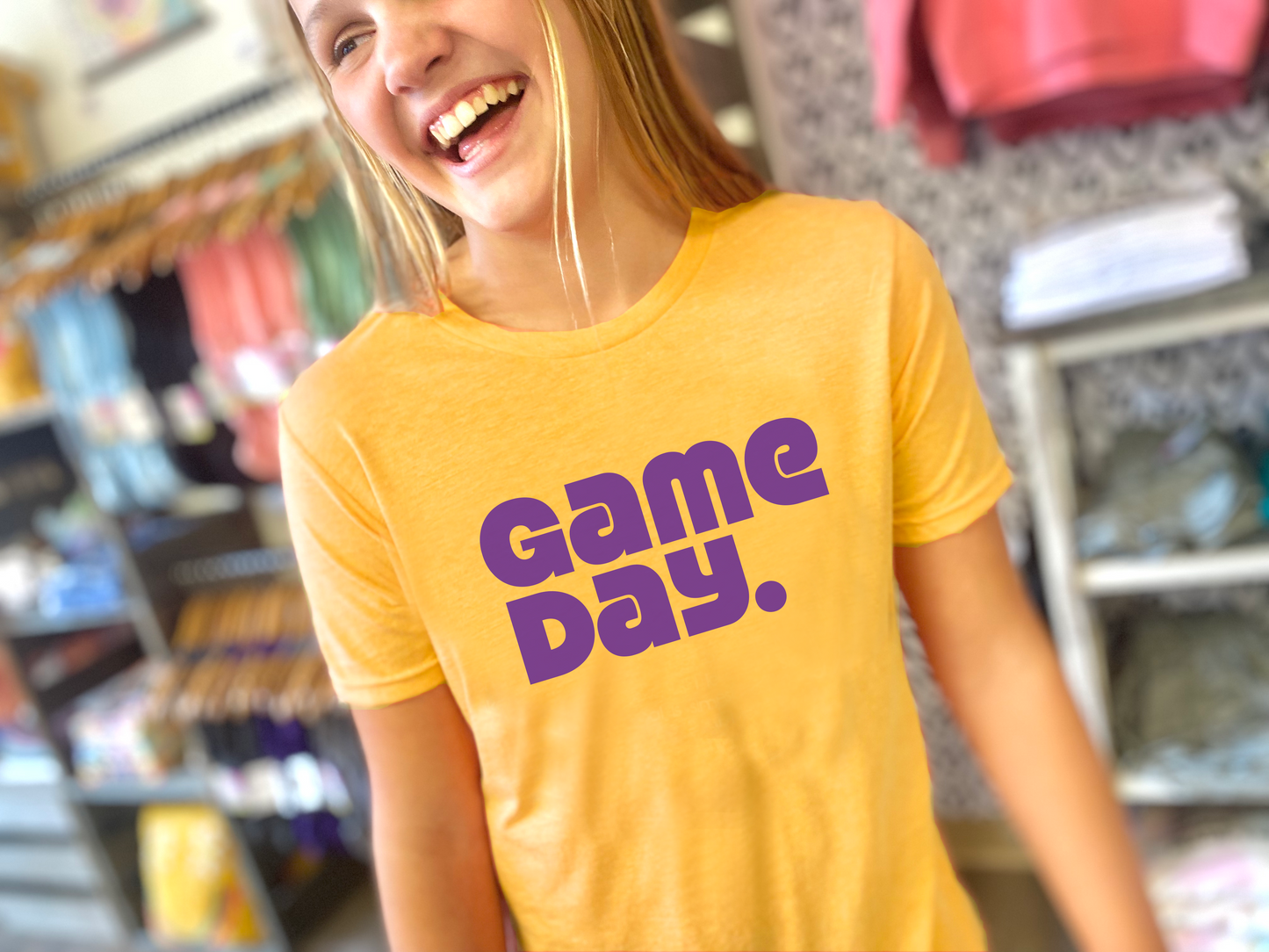 Graphic Tee - Game Day Gold/Purple