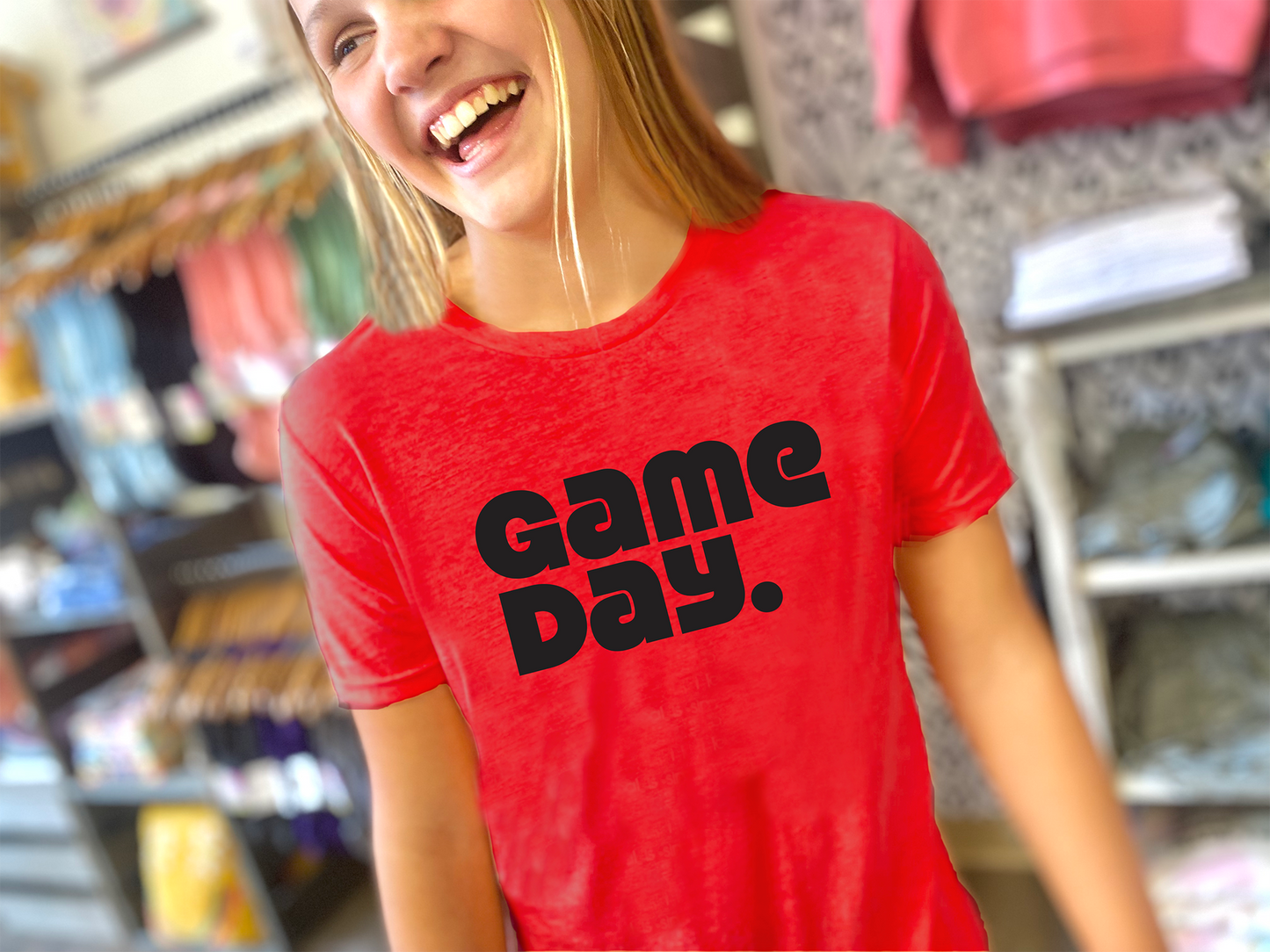 Graphic Tee - Game Day Red/Black