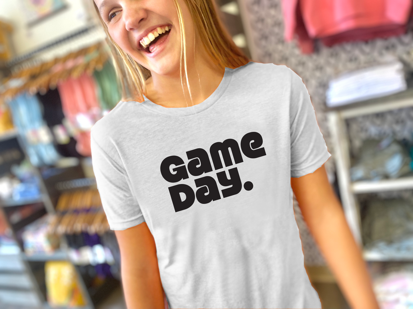 Graphic Tee - Game Day White/Black