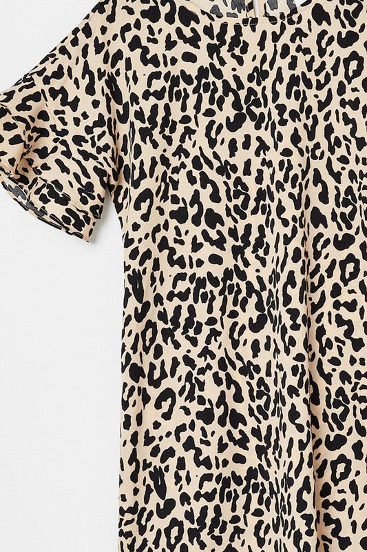 Charli Leopard Ruffle Dress