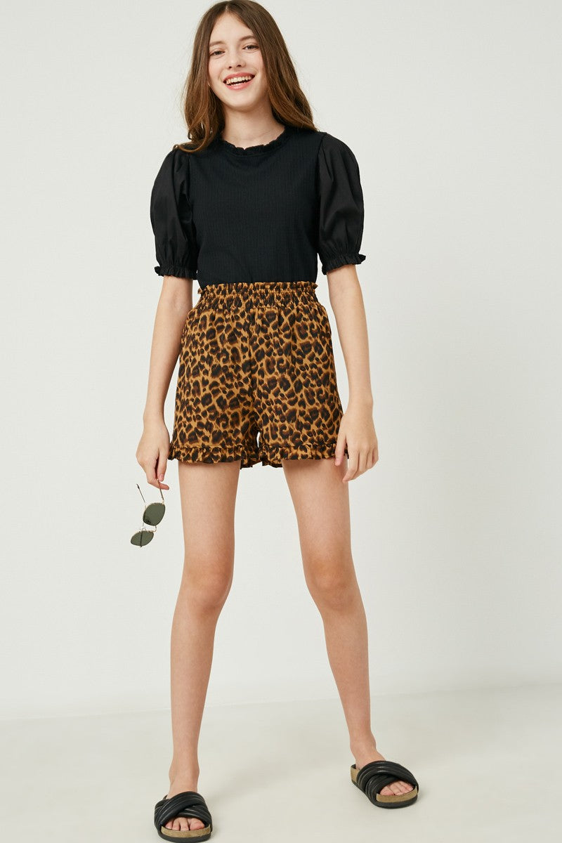 Sami Leopard Shorts