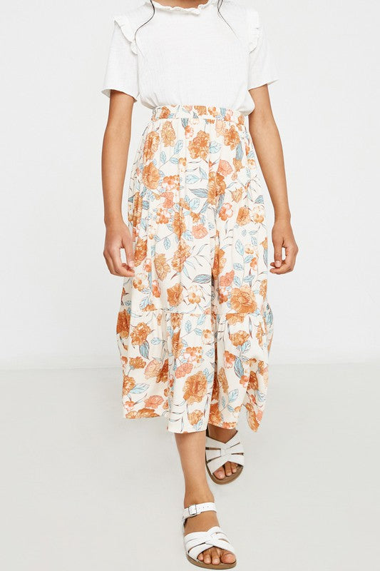 Harper Floral Midi Skirt
