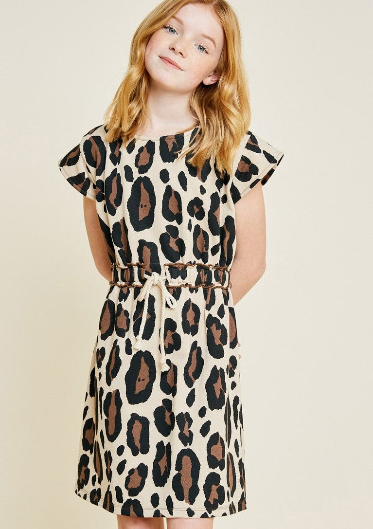 Sienna Cream Leopard Dress