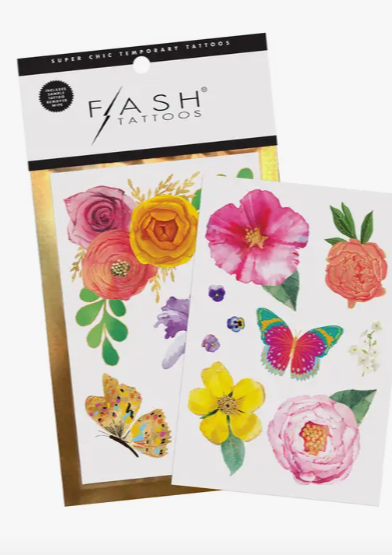 Floral Temporary Tattoo Pack