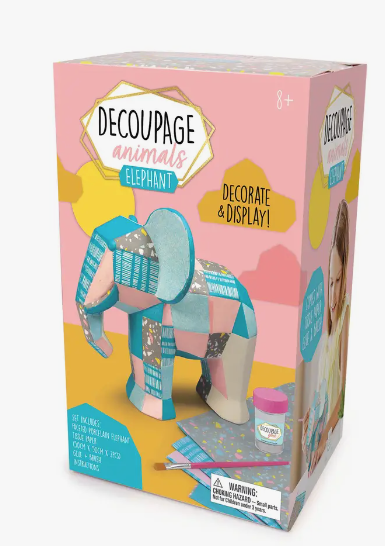 Decoupage Animals Kit - Elephant