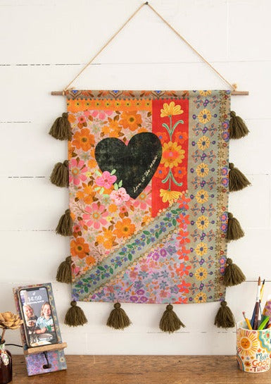 Tassel Wall Tapestry - Love Is The Answer